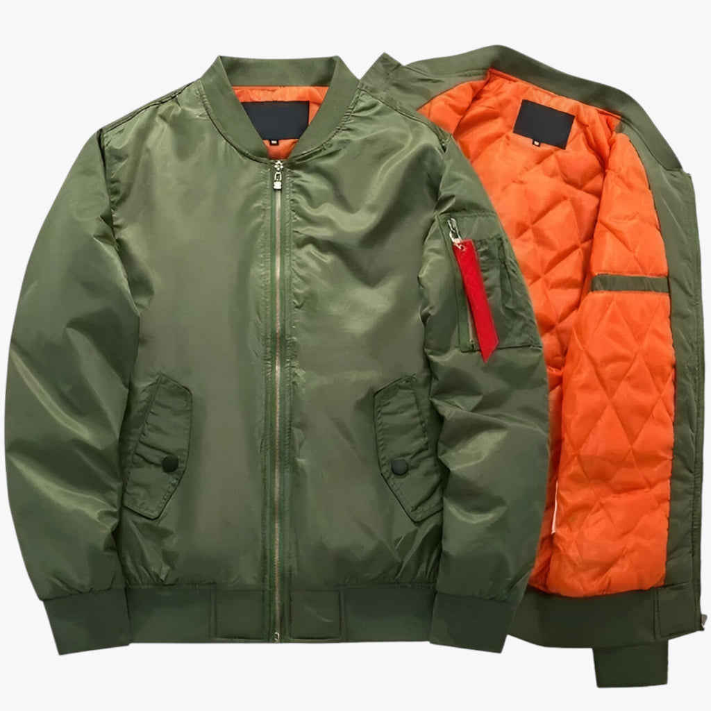 MA1 Pilotenbomberjacke – Militärwärme für Herbst & Winter