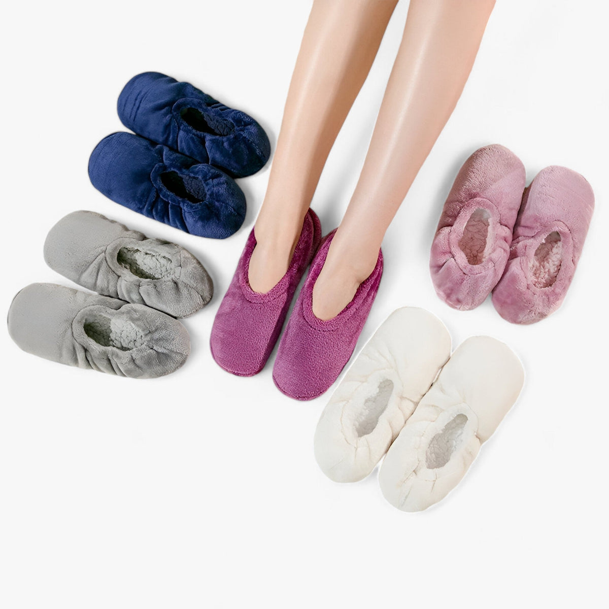 Gemütliche Innensocken - Weicher Komfort und rutschfest
