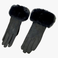 EleganceTouch | Winter-Suede Karierte Handschuhe - Stilvoll & Touchscreen Geeignet