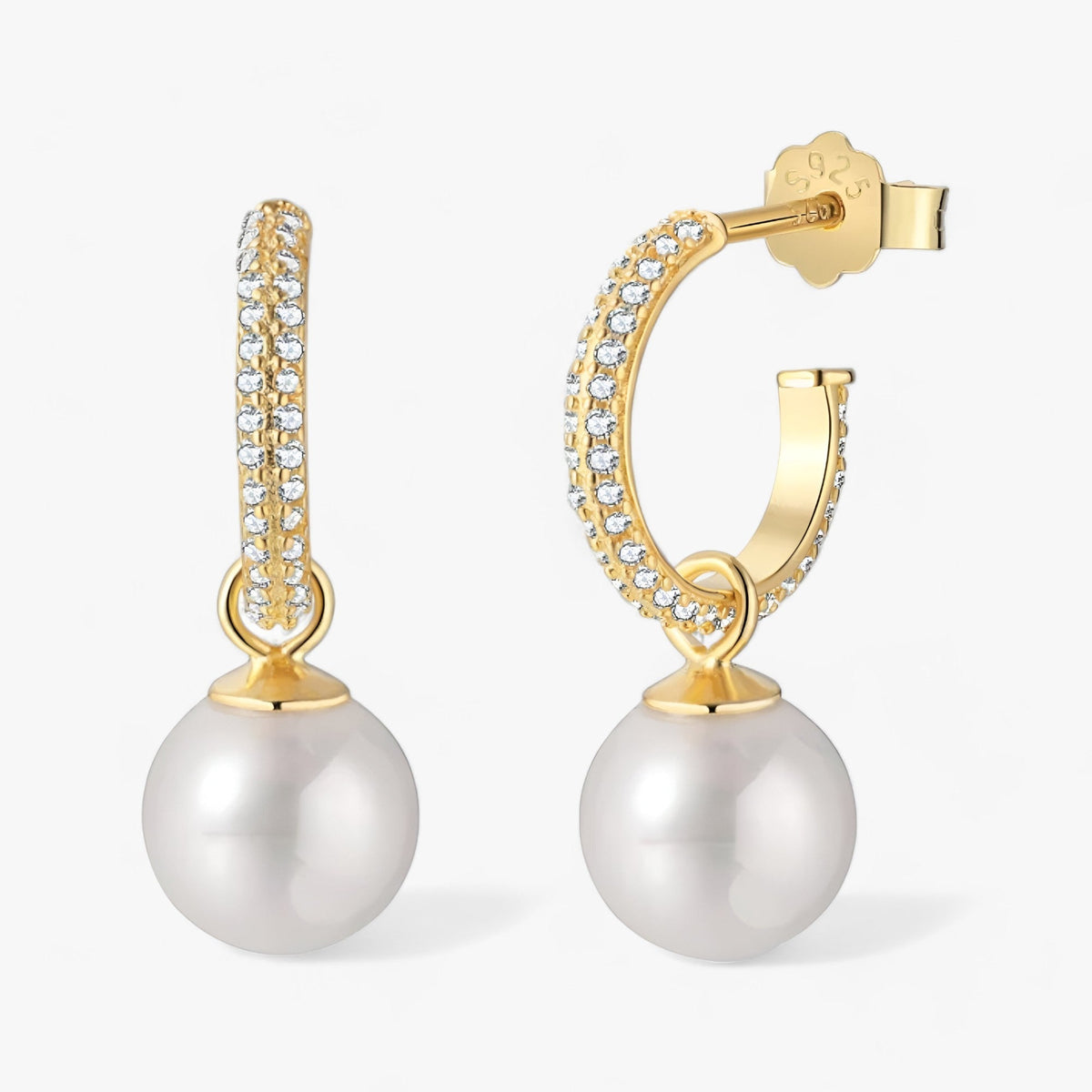 Elegante Perlen Ohrringe - Anspruchsvoller Glanz