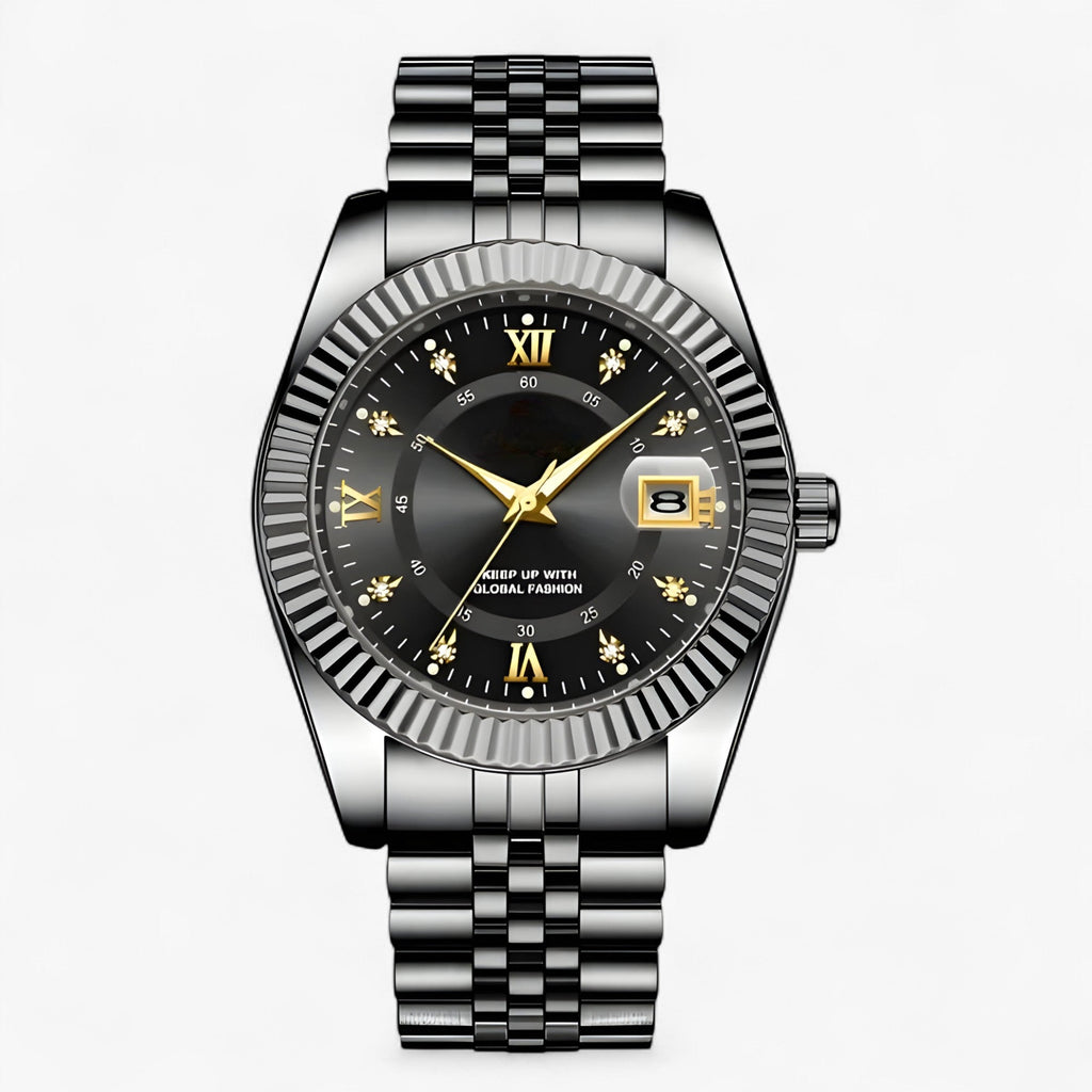 Everest | Elegante Herrenuhr aus Edelstahl mit Quarzwerk