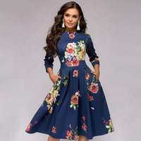 Retro Kleid mit Blumenmuster – Florina