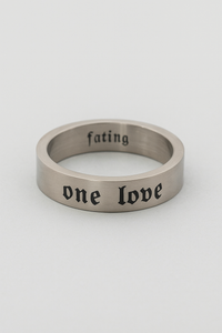 One Love | Edelstahlring mit Gravur