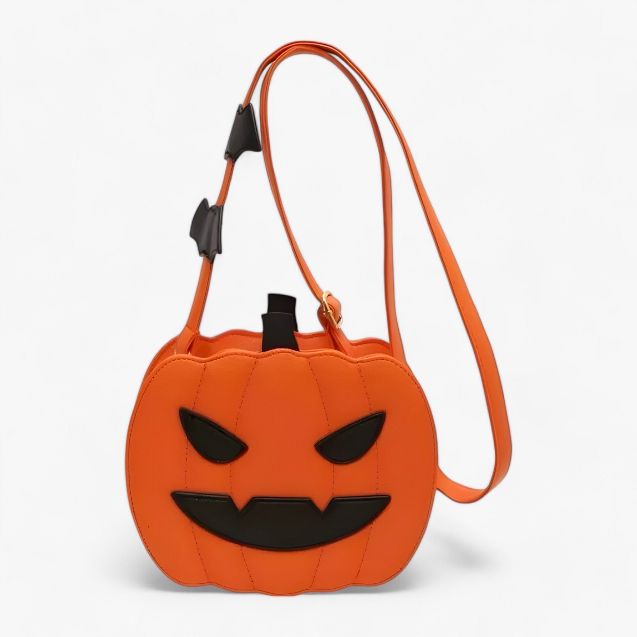 Kürbistasche mit teuflischen Augen - Transporttasche für Süßigkeiten und mehr für Halloween