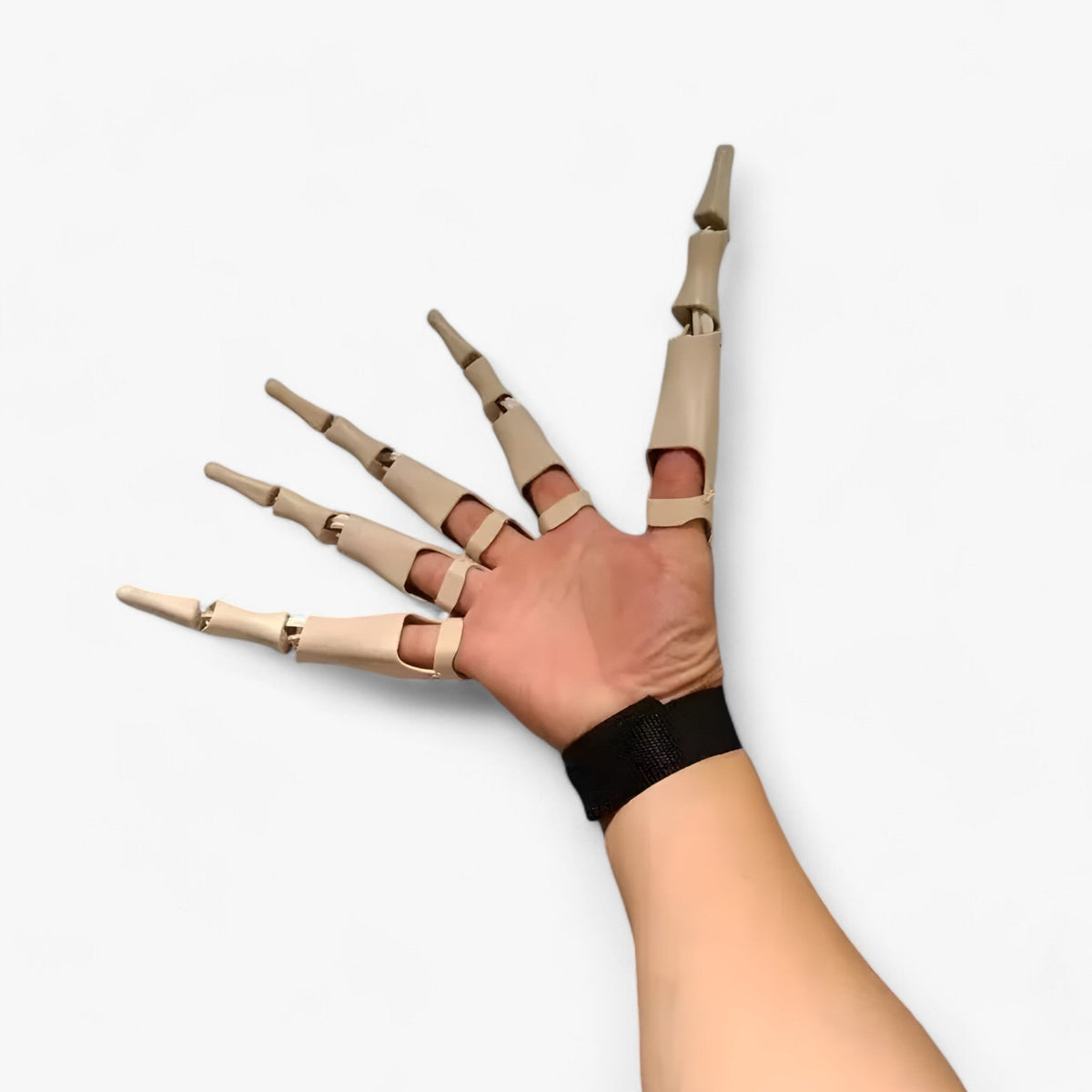 Gelenkige Skelettfinger - Realistischer Horrorthandschuh