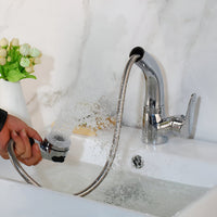 Ausziehbare Badewannenarmatur aus Messing für die Badezimmerarmatur