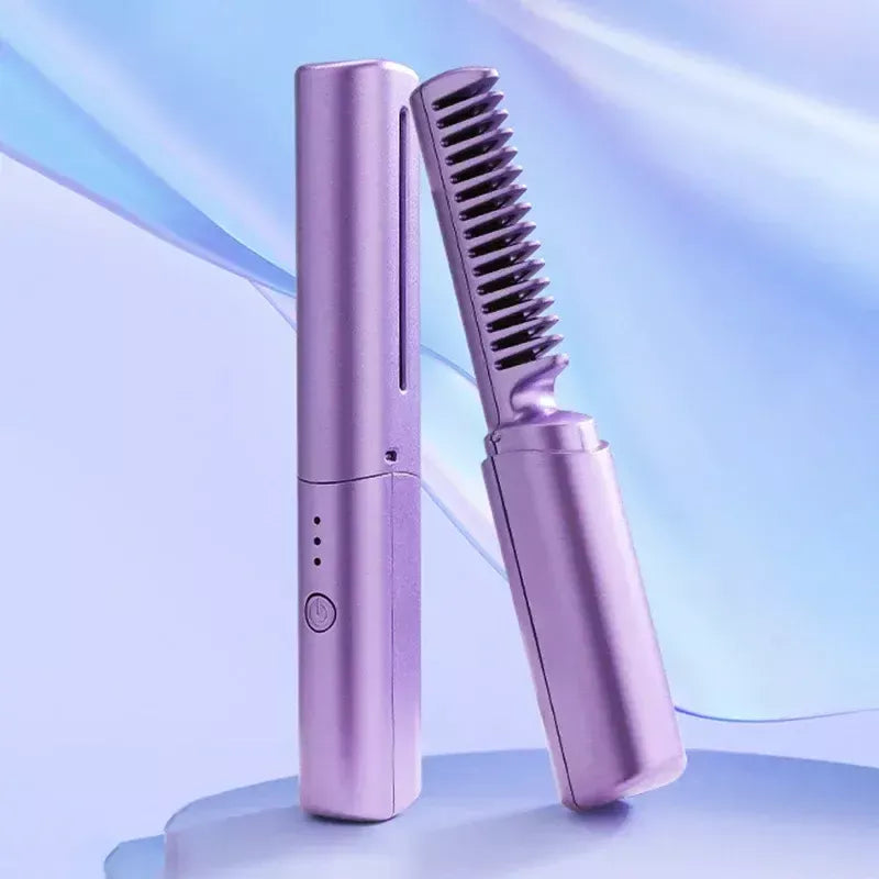 GlowTress Go™ - Kabelloser tragbarer USB-Haarglätter