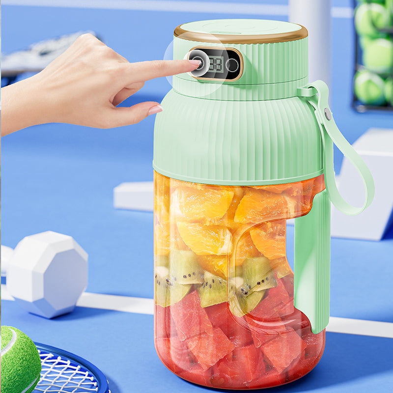 Juice2Go | Duo Multifunktionale tragbare Saftpresse mit Digitalanzeige