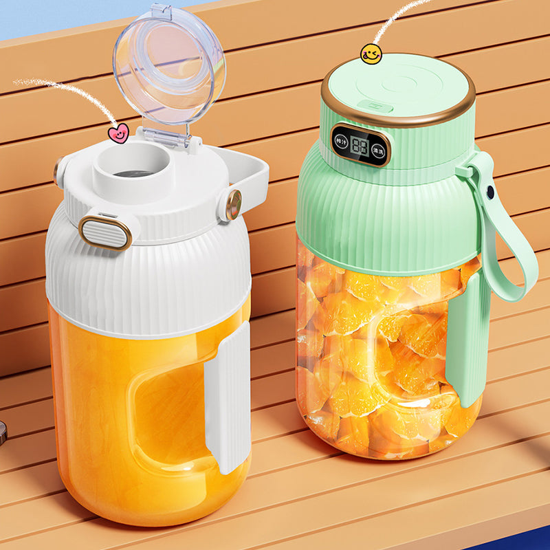 Juice2Go | Duo Multifunktionale tragbare Saftpresse mit Digitalanzeige