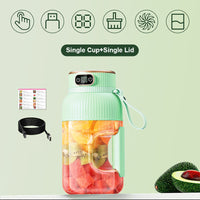 Juice2Go | Duo Multifunktionale tragbare Saftpresse mit Digitalanzeige