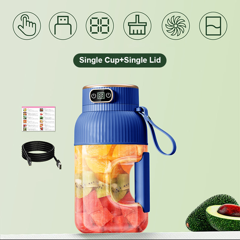 Juice2Go | Duo Multifunktionale tragbare Saftpresse mit Digitalanzeige