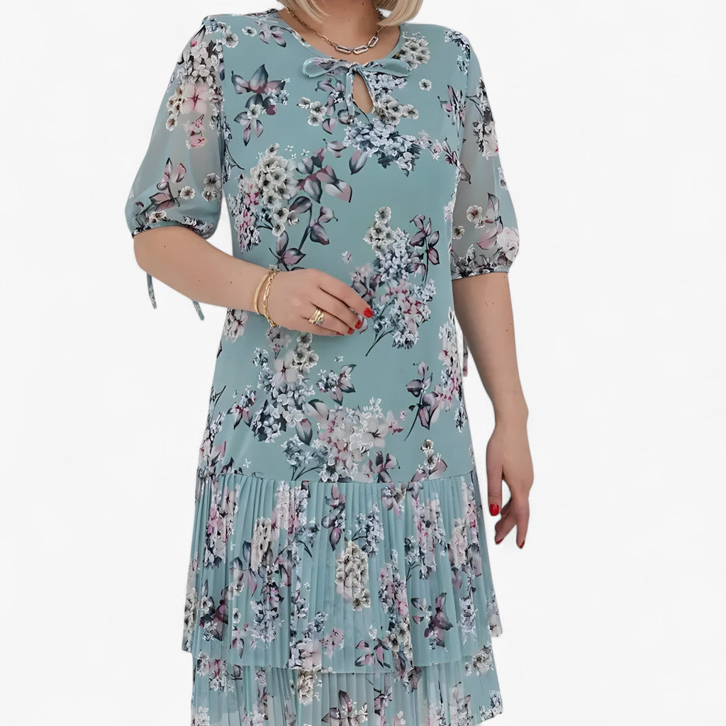 Lucie | Langes Plissee-Kleid für Frauen