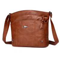 Vintage Leder Schultertasche