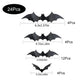 Décorations de Chauves-souris Halloween | Autocollants Muraux PVC 3D