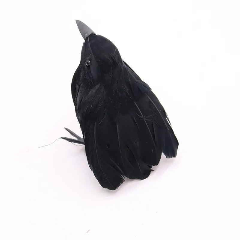 Accessoires Halloween Corbeau Noir | Décoration Halloween Effrayante Simulation Oiseau Fantôme