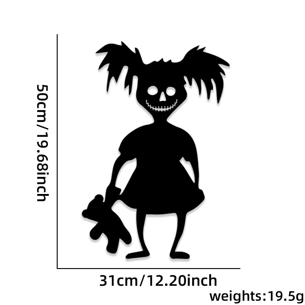 Autocollants Décorations Halloween | Main Squelette Citrouille Chapeau de Sorcière et Fantôme pour Fenêtre et Porte