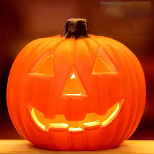 Décorations Halloween Citrouille Lumineuse LED | Décor à Trois Couches avec Piles