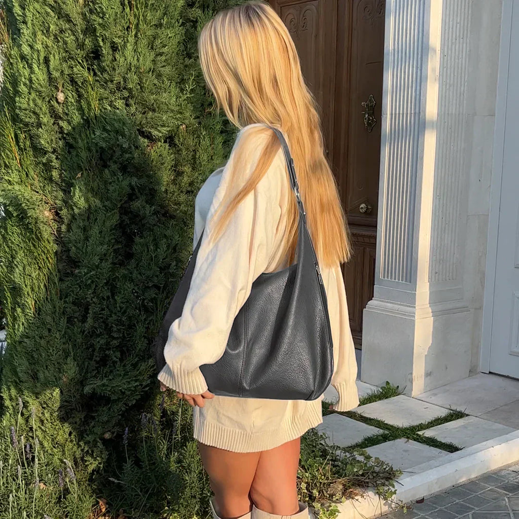 Kaia Vegane Leder Hobo Tasche