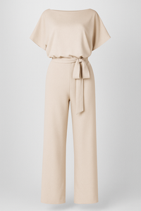 Wolff | Eleganter Damen-Jumpsuit mit Taillengürtel und fließenden Ärmeln