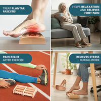 FootEase™ - Holz-Fußroller-Massagegerät