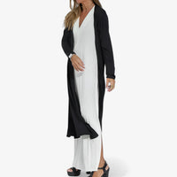 Helen | Langes Kleid mit Gratis-Cardigan - Elegant und bequem